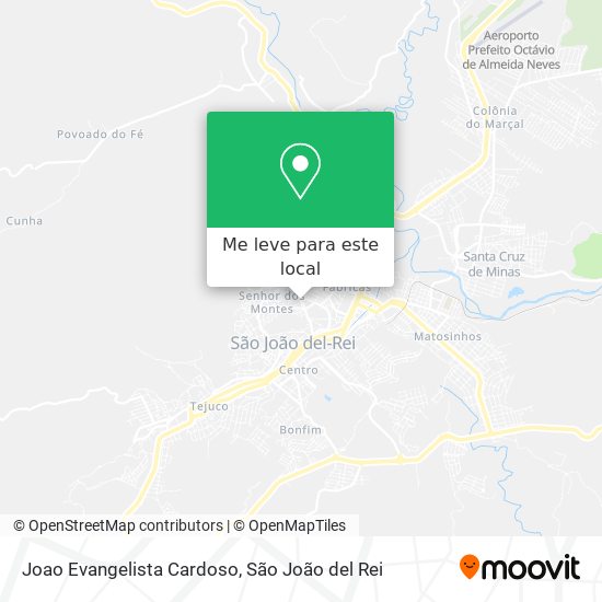 Joao Evangelista Cardoso mapa