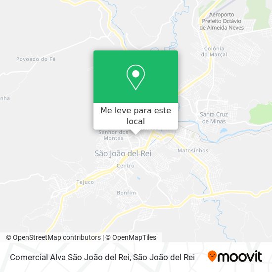 Comercial Alva São João del Rei mapa