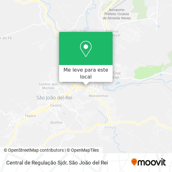 Central de Regulação Sjdr mapa