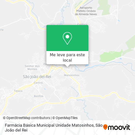 Farmácia Básica Municipal Unidade Matosinhos mapa
