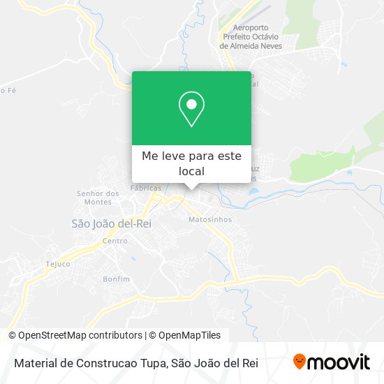 Material de Construcao Tupa mapa