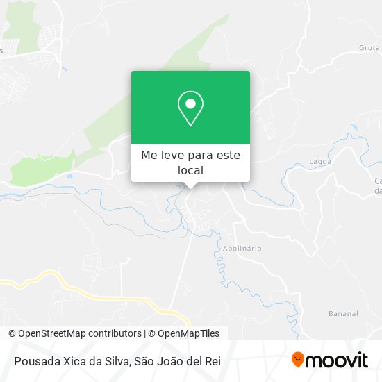 Pousada Xica da Silva mapa