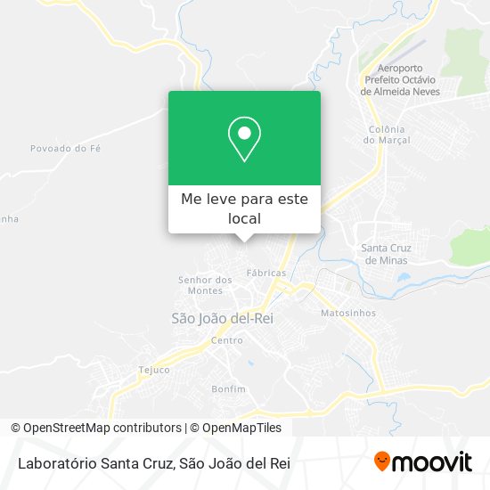Laboratório Santa Cruz mapa