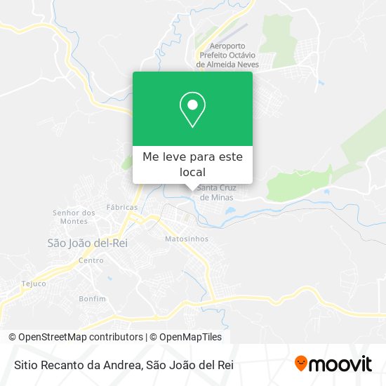 Sitio Recanto da Andrea mapa