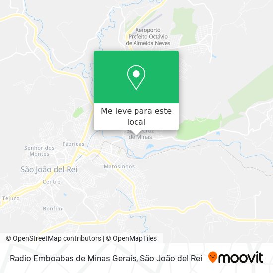Radio Emboabas de Minas Gerais mapa