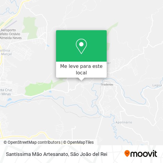 Santíssima Mão Artesanato mapa
