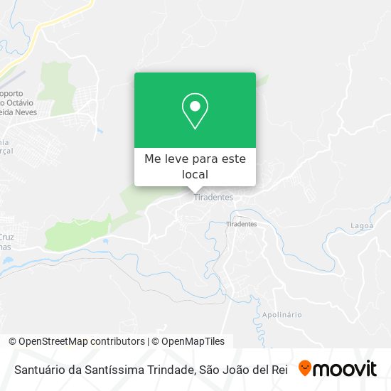 Santuário da Santíssima Trindade mapa