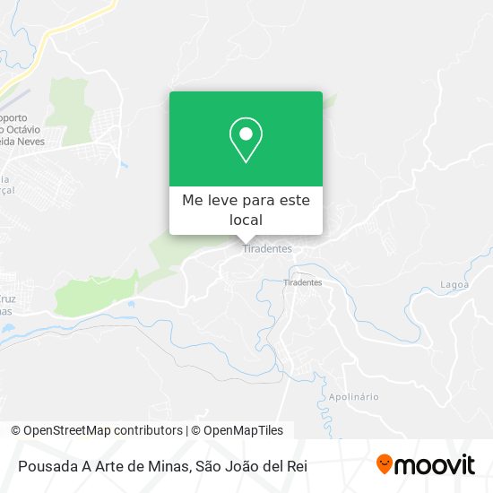 Pousada A Arte de Minas mapa