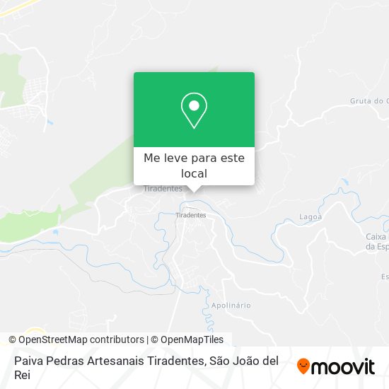 Paiva Pedras Artesanais Tiradentes mapa