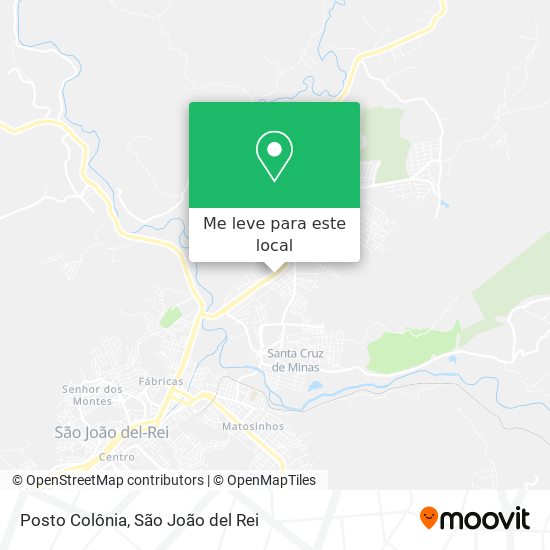 Posto Colônia mapa