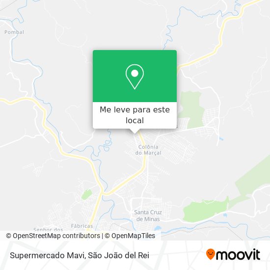 Supermercado Mavi mapa