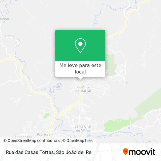 Rua das Casas Tortas mapa