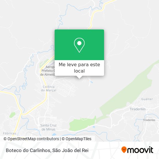 Boteco do Carlinhos mapa