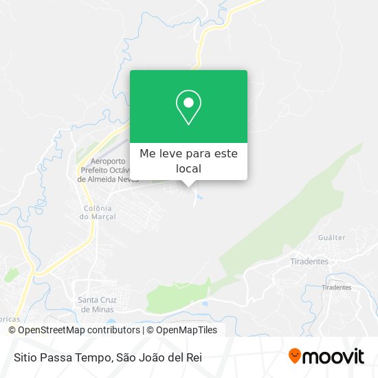 Sitio Passa Tempo mapa