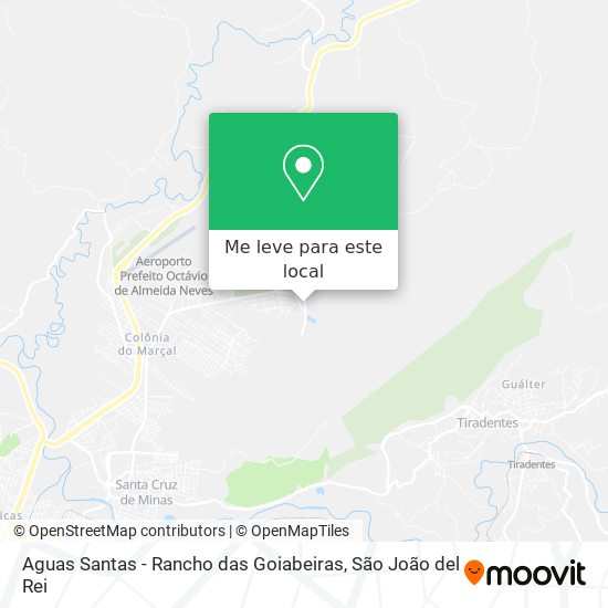 Aguas Santas - Rancho das Goiabeiras mapa