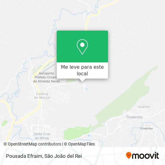 Pousada Efraim mapa