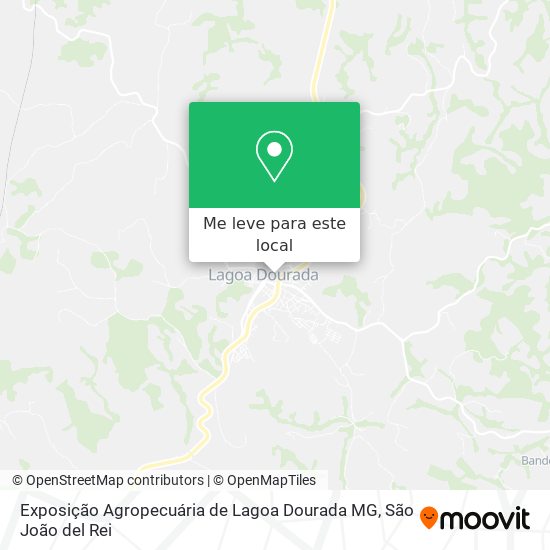 Exposição Agropecuária de Lagoa Dourada MG mapa
