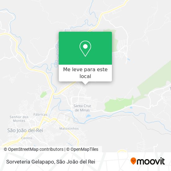 Sorveteria Gelapapo mapa