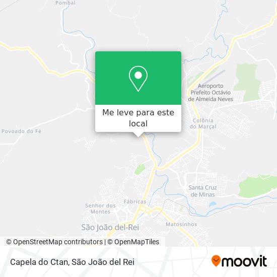 Capela do Ctan mapa
