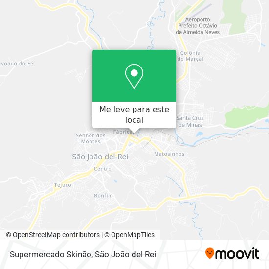 Supermercado Skinão mapa