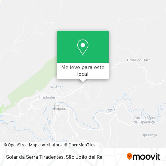 Solar da Serra Tiradentes mapa