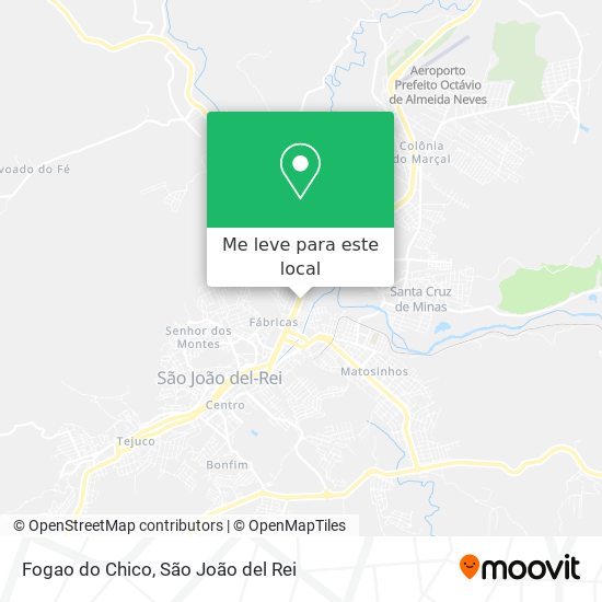 Fogao do Chico mapa
