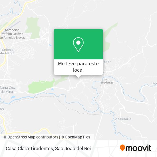Casa Clara Tiradentes mapa