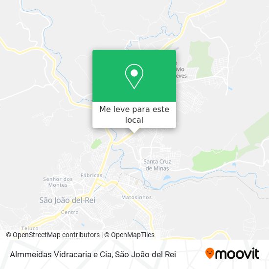 Almmeidas Vidracaria e Cia mapa