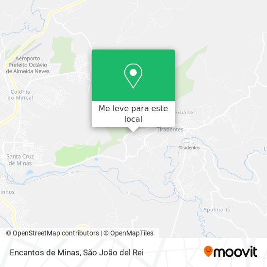 Encantos de Minas mapa