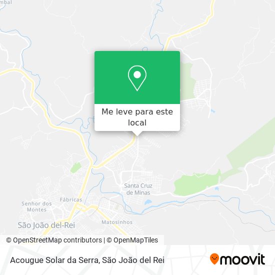 Acougue Solar da Serra mapa