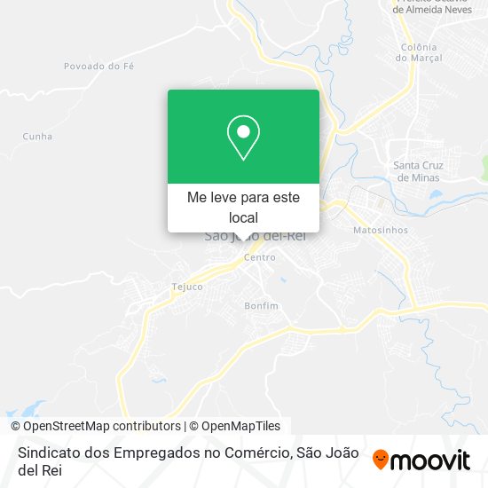 Sindicato dos Empregados no Comércio mapa