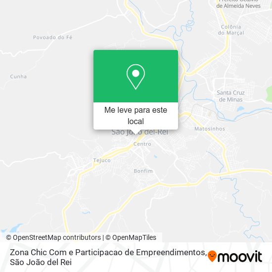 Zona Chic Com e Participacao de Empreendimentos mapa