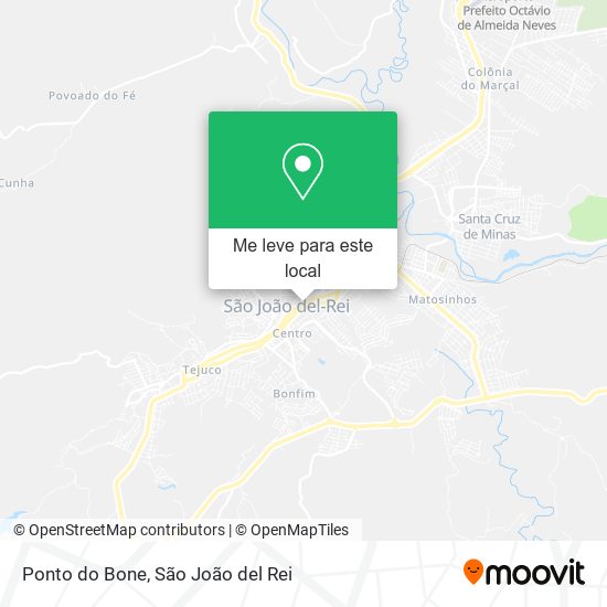 Ponto do Bone mapa
