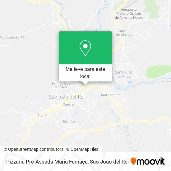 Pizzaria Pré-Assada Maria Fumaça mapa