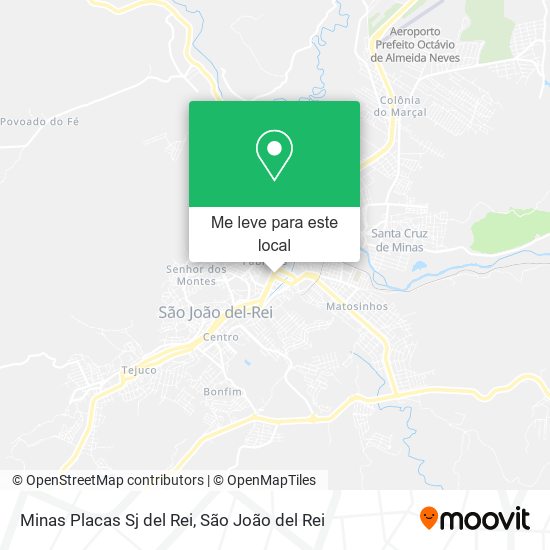 Minas Placas Sj del Rei mapa