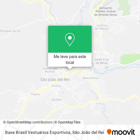 Base Brasil Vestuários Esportivos mapa
