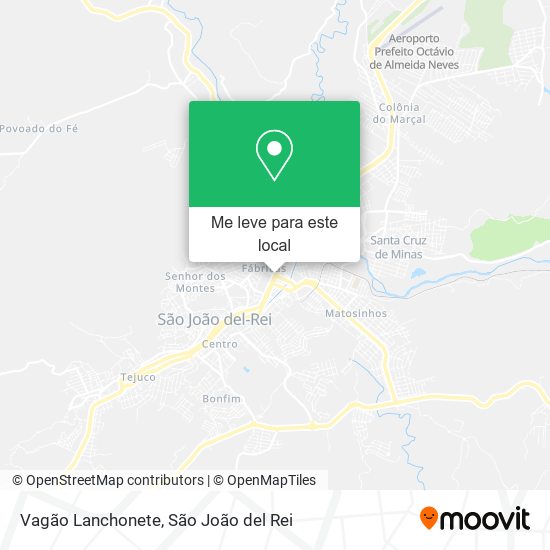 Vagão Lanchonete mapa
