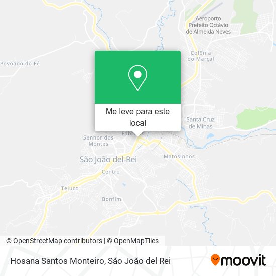 Hosana Santos Monteiro mapa