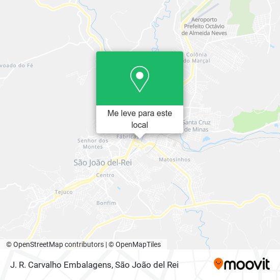 J. R. Carvalho Embalagens mapa
