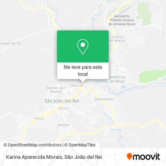 Karina Aparecida Morais mapa