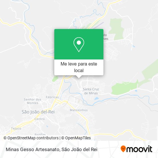 Minas Gesso Artesanato mapa