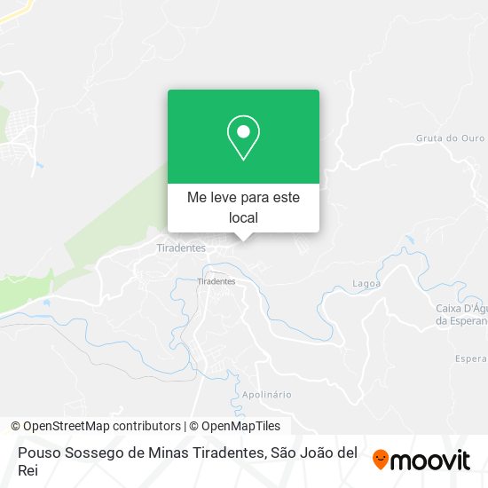 Pouso Sossego de Minas Tiradentes mapa