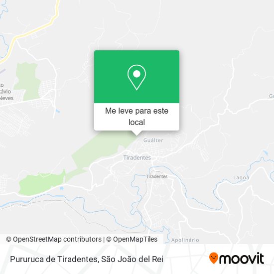 Pururuca de Tiradentes mapa
