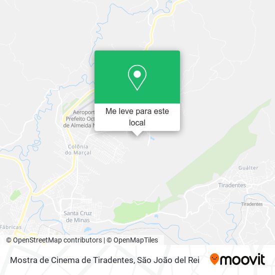 Mostra de Cinema de Tiradentes mapa