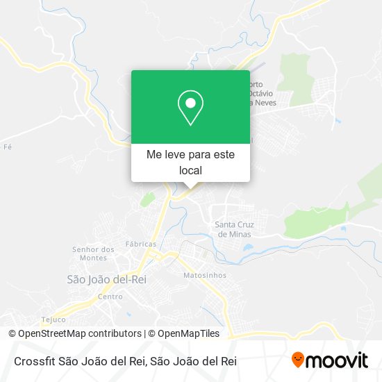 Crossfit São João del Rei mapa