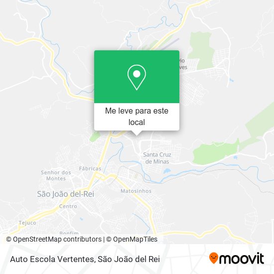 Auto Escola Vertentes mapa