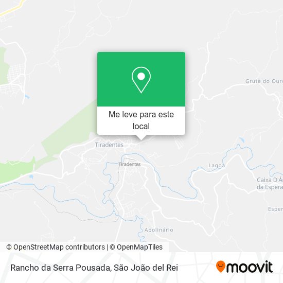 Rancho da Serra Pousada mapa