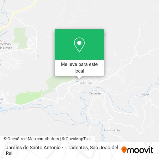 Jardins de Santo Antônio - Tiradentes mapa