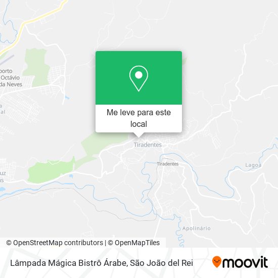 Lâmpada Mágica Bistrô Árabe mapa