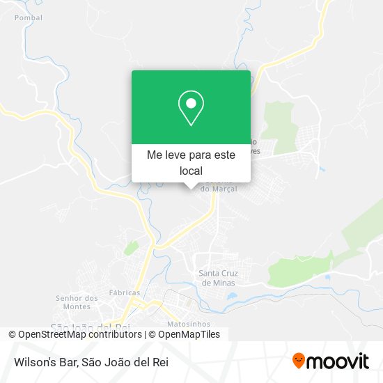 Wilson's Bar mapa